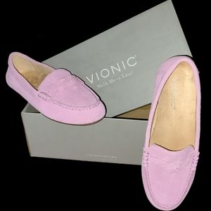 Vionic Suede Moccasin Flats - Montara